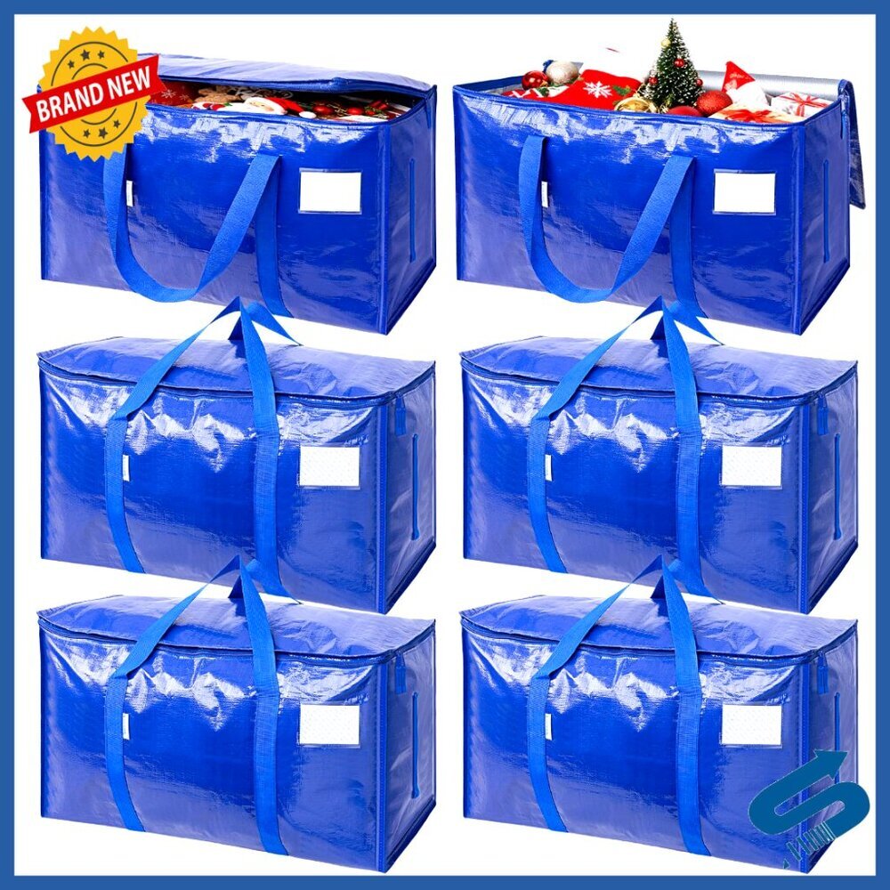 Heavy Duty Extra Large Moving Storage Bags with Zippers Foldable Durable - Picture 1 of 7